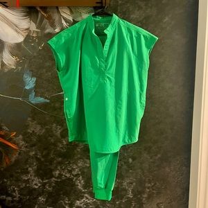 Figs Lime Green Fionx Scrub Set